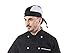 Bandana Cuoco - Berretto Chef - Cuffia Cameriere - Copritesta per Cucina e Ristorazione - Uomo e Donna - Nera e Bianca - Made in Italy