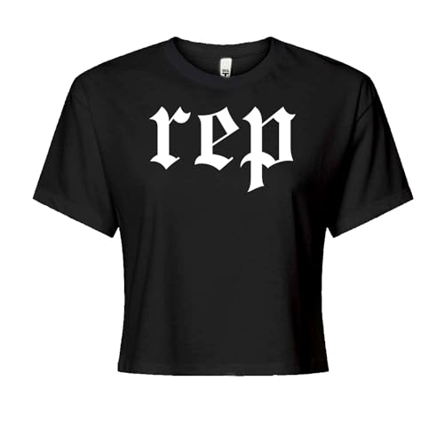 Cropped T-Shirt REP Reputation ERAS T-Shirt Large Black