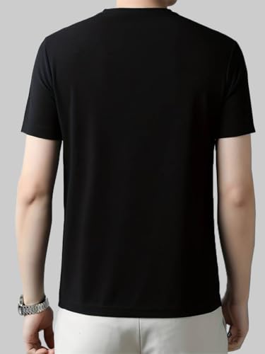 Image of TAGDO Men's Solid Color V-Neck Short Sleeve T-Shirt (2033)