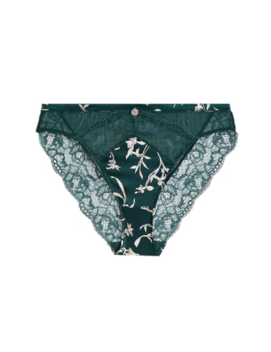 Image of Marks & Spencer Rosie Womens Silk Printed High Rise High Leg Knicker