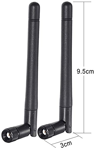 image for Bingfu M.2 WiFi Antenna 2.4GHz 5GHz 5.8GHz 3dBi MIMO RP-SMA Male (2-Pa