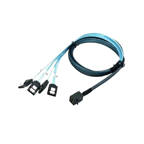 Cable Mini SAS SFF-8643 a 4 SATA 7pin 0.5M