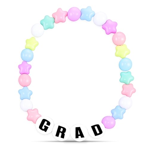 Funny Graduation Leis 2026 Giant Friendship Bead Leis Class of 2026 Graduation Party Decoration Gift Colorful Round Foam Circles Necklace Funny for School Supplies Accessories Men Women(Pastel)