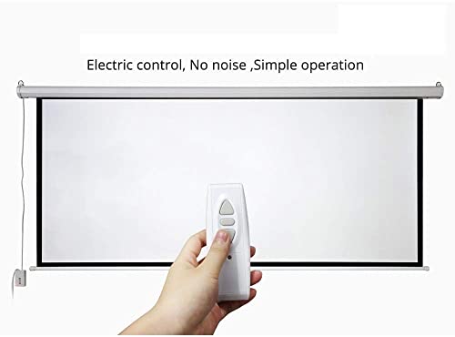 Image of 120 Inch Diagonal Motorised /Motorized Projector Screen Ratio 4:3,(8x6,WxH-feet) Screen Hanging Ceiling&Wall Option (Limited time Deal This Price is Live only for Limited time)