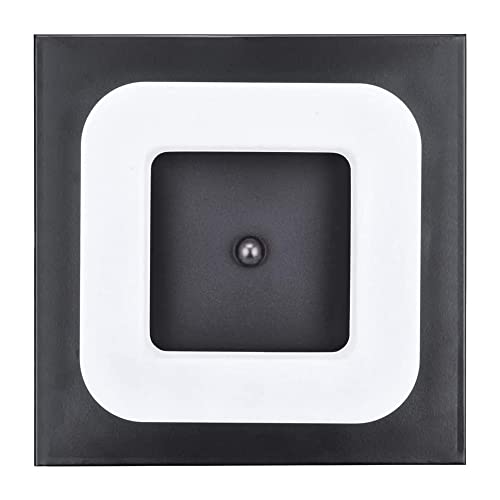 Plafonnier LED 12W au design géométrique noir moderne - 6