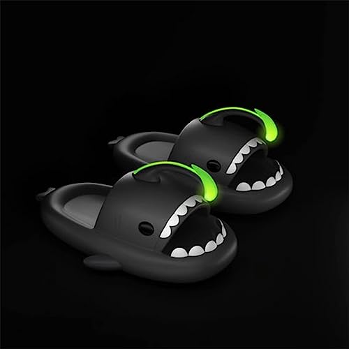 Jfxgjuv Angler Fish Slides - Shark Slides Angler Fish Slippers Glow in The Dark, Super Soft, Comfy, Silent and Anti-Slippery Slippers Sandals2