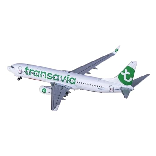Modelo de avión a escala de metal de aviación Transavia Boeing 737-800 NG58128 diecast premium