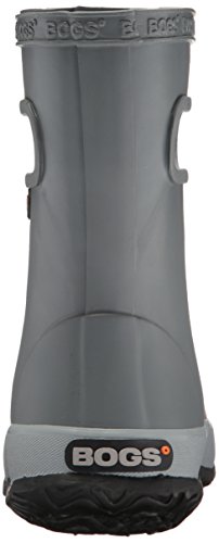 Bogs Kids' Skipper Waterproof Rubber Rain Boot For Boys And Girls,Solid Gray,13 M Us Little Kid #TOP2
