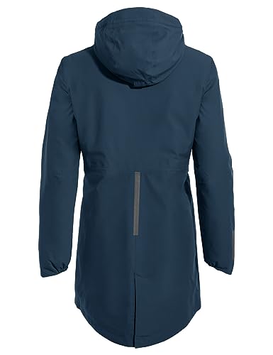 VAUDE Cyclist II gefütterter Parka für Damen – Gefütterter Wintermantel fürs Radfahren, wasserdichte & atmungsaktive Damen Winterjacke mit 2-Wege-Reißverschluss – ideal für den Winter