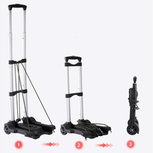 Carretilla plegable ligera para equipaje y carga miniatura 3