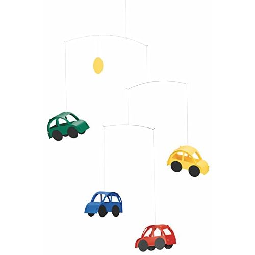 Auto Hanging Nursery Mobile – 20 Inches – High Quality Plastic – Handmade in Denmark by Flensted