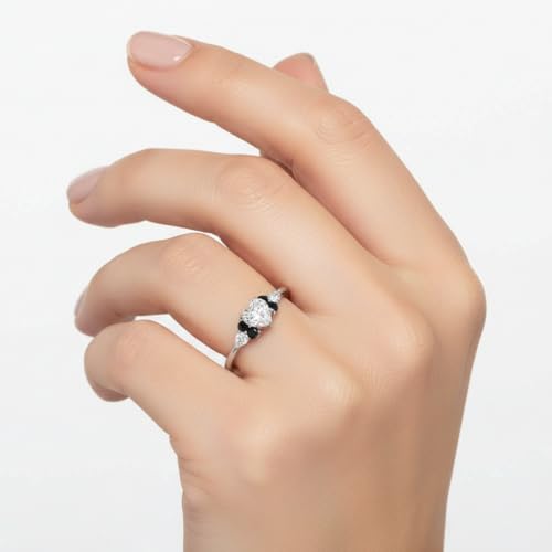 Image of Choose Your Gemstone Graduated Channel Setting Diamond CZ Wedding Sterling Silver Heart Shape Wedding Engagement Birthstone Stackable Ring Size US 4 to 12