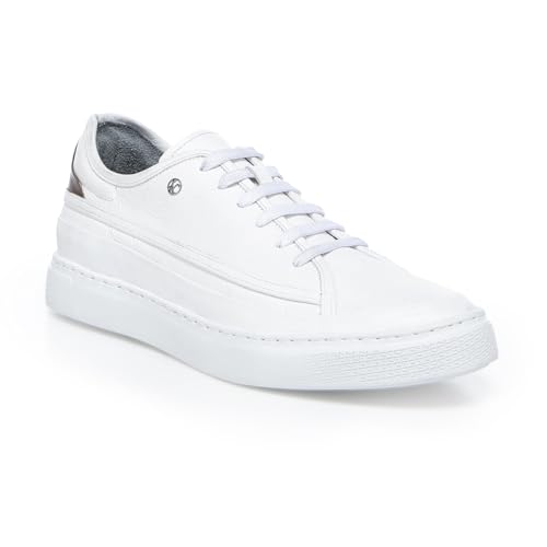 FRANCO CUADRA Mens Sneaker Bovine White Lace-Up