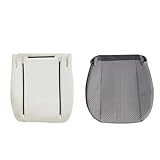 SecosAutoparts Driver Side Bottom Replacement Cloth Seat Cover Gray & Foam Cushion Compatible with Chevy Express GMC Savana Work Van 2003 2004 2005 2006 2007 2008 2009 2010 2011 2012 2013 2014
