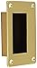 Rockwood 94.10 Bronze Flush Pull, 3-1/2" Width x 5" Height x 7/8" Depth, Satin Clear Coated Finish