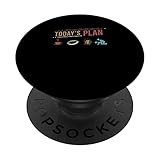 Plan de hoy Fútbol americano Rutina diaria divertida PopSockets PopGrip Intercambiable