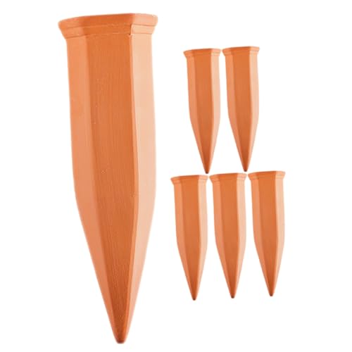 LAPYAPPE 6個 製自動水やり器 軽量セラミック素材 使用簡単 長期旅行対応 室内外鉢植え向け 留守中の植物水やりに ガーデニング用自動給水ス