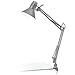 Produktbild EGLO Tischlampe Firmo, 1 flammige Klemmlampe Vintage, Industrial, Retro, Schreibtischlampe aus Stahl und hochwertigem Kunststoff, Klemmleuchte in Silber, Lampe mit Schalter, E27 Fassung