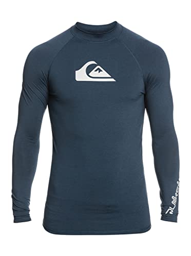 Quiksilver - All Time Rashguard Surf Tee für Männer - Navy Blazer - Heather - M