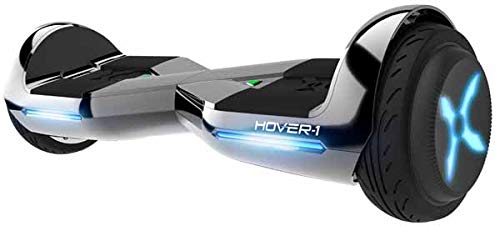 Hover-1 Dream Hoverboard Electric Scooter Light Up LED Wheels, Gun Metal, 25 x 9 x 9
