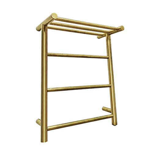 MYUYEE Toallero calefactado Calentador de Toallas eléctrico radiador de Pared 6 Barras Acero Inoxidable 35 W para baño doméstico.,