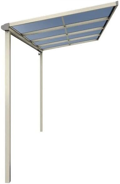 【受注生産品】YKKAP テラス屋根 ソラリア 壁付納まり 積雪50cm 柱標準タイプ メーターモジュール 3.5間 × 5尺 フラ