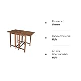 gartenmoebel einkauf Doppel Klappentisch rechteckig Eukalyptus geölt - 5