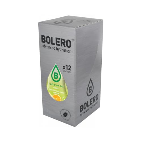 Bolero Iced Green Tea (12x8g) Cítricos - Intra y Post-Entrenamiento - Intra-Entrenamiento