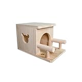 【Für verschiedene Haustiere geeignet】Unser kleines Haustierhaus ist perfekt für Chinchillas, Eichhörnchen, Ratten, Kaninchen und andere kleine Tiere geeignet.