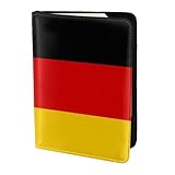 German Flag Print Passport 5.5in Travel Document Lightweight Wallet Men Women Business Leisure Trips