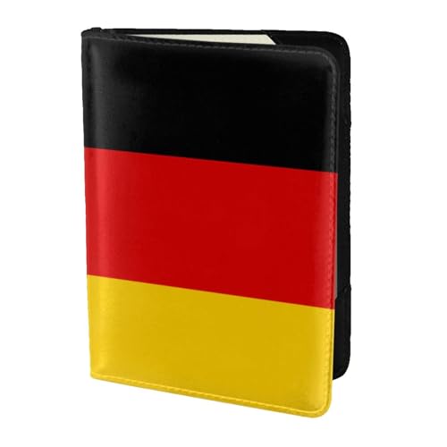 German Flag Print Passport 5.5in Travel Document Lightweight Wallet Men Women Business Leisure Trips