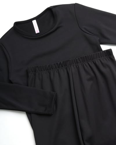Sweet Hearts Girls Thermal Underwear Set - 2 Piece Fleece Lined Top & Long Johns Thermal Leggings: Made in USA (2T-16)3