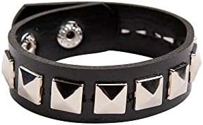 Wicked Costumes Adult Studded Punk Wristband - Fancy Dress Accessory