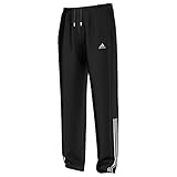 adidas Erwachsene Treckinghose Essentials 3S Mid PES Trainingshose, Black/White, S