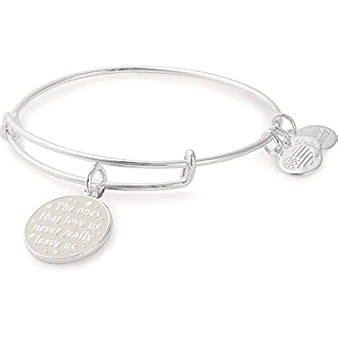 Alex and Ani Replenishment 19 Women's Harry Potter, The Ones That Love Us Charm Bangle, Shiny Silver, Expandable Cover