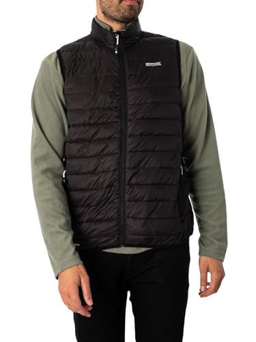 Regatta Herren Outdoorweste Steppweste Weste Hillpack II, Farbe:Schwarz, Artikel:-800 Black, Größe:M