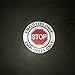 TRADESAFE Stop - Employees Only Anti-Slip Floor Sticker - Employees Only Beyond This Point Floor Sign, Peel and Stick Adhesive Vinyl Sign, ANSI-Compliant, 17” Diameter Round Sticker
