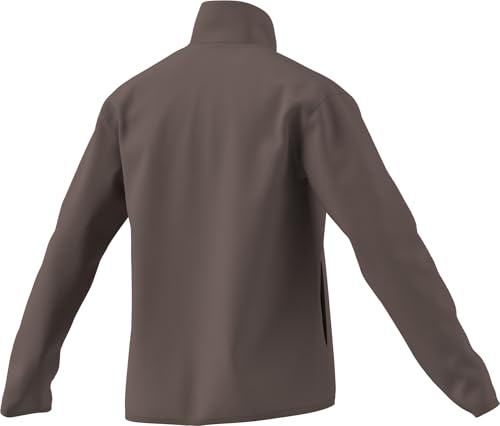 adidas Women's Terrex Multi Essentials Full Zip Fleece Jacket, Trace Brown, XL