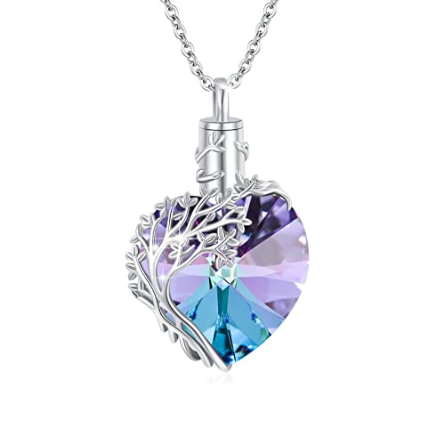 Medwise Collar De Urna De Árbol De La Vida Para Cenizas, Plata De Ley 925, Colgante De Urna De Cristal Con Forma De Corazón Celta, Árbol De La Vida, Colgante De Cremación Conmemorativa Para Mujeres, Medwise Collar De Urna De Árbol De La Vida Para Cenizas, Plata De Ley 925, Colgante De Urna De Cristal Con Forma De Corazón Celta, Árbol De La Vida, Colgante De Cremación Conmemorativa Para Mujeres,