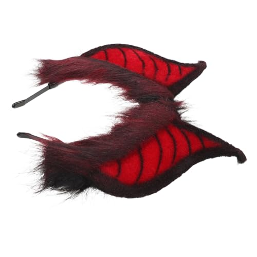 Serre-tête oreilles chauve-souris en peluche douce idéal pour cosplay de groupe