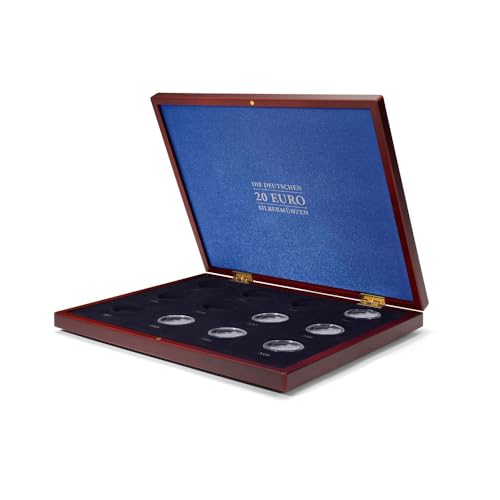 Caja de monedas Leuchtturm Volterra UNO para 12 piezas de 20 Euro con cápsulas