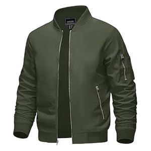 KEFITEVD Mannen Casual Baseball Jas Zomer Dunne Bomber Cargo Jassen Sport Jassen met Rits Zakken