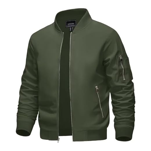 Chaqueta de béisbol para hombre con bolsillos con cremallera