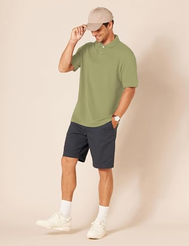 Image of Amazon Essentials Men's Regular-Fit Short Sleeve Cotton Pique Polo Shirt (Available in Big & Tall)