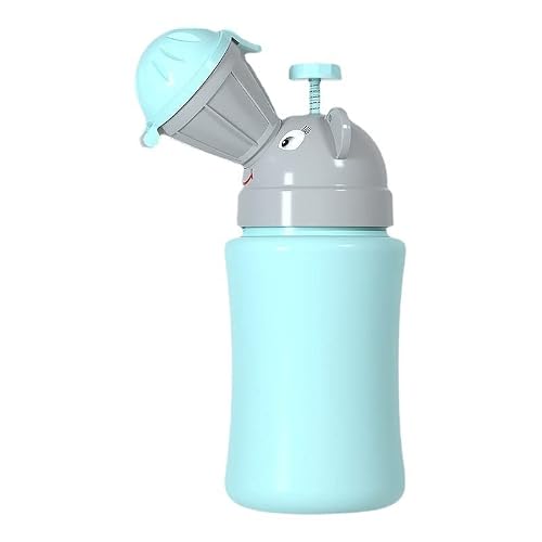 GoToSeeU Kids Portable Travel Urinal 500ml for Toddler Boys Girls Pee Training Emergency Toilet Potty for Car Trip Outdoor Camping on the Road Park Beach Travel Essentials