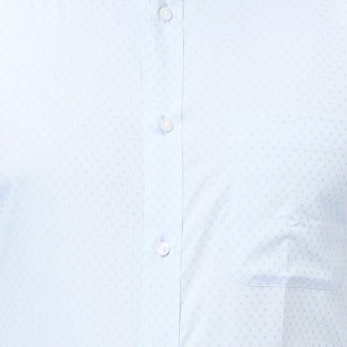 Image of Raymond Men's Pure Cotton Structure Pattern Slim Fit Semi Cutaway Collar Full Sleeve Formal Shirt