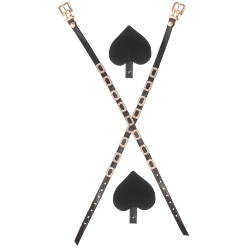 VILLCASE Cinturini per Scarpe Tacchi Alti in PU Regolabili Anti-Allentamento Cinturini Decorativi per Tacchi da Donna Accessori per e Pratici per Uso Prolungato