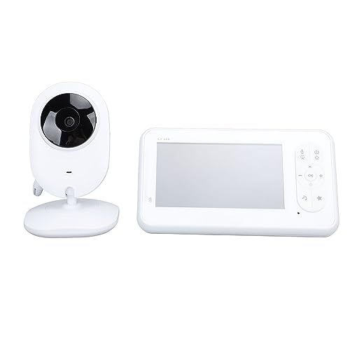 Monitor de bebê Sem Fio, Monitor de bebê de Vídeo 3018 Pés Conversa Bidirecional para Casa (plugue d