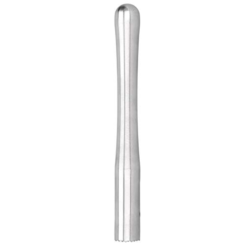 Respicefinem Tritaghiaccio in Acciaio Inossidabile con Asta per Cocktail, Muddler, Bicchiere per Barman Professionale e Preparazione di Cocktail Domestici, con Manico ergonomico e (Audace modello