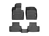 WeatherTech Custom Fit FloorLiners for Volvo XC60 Recharge, XC60, XC60 Plug-in Hybrid - 1st & 2nd Row (441253-1-3), Black